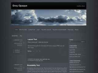 Grey Opaque website example screenshot