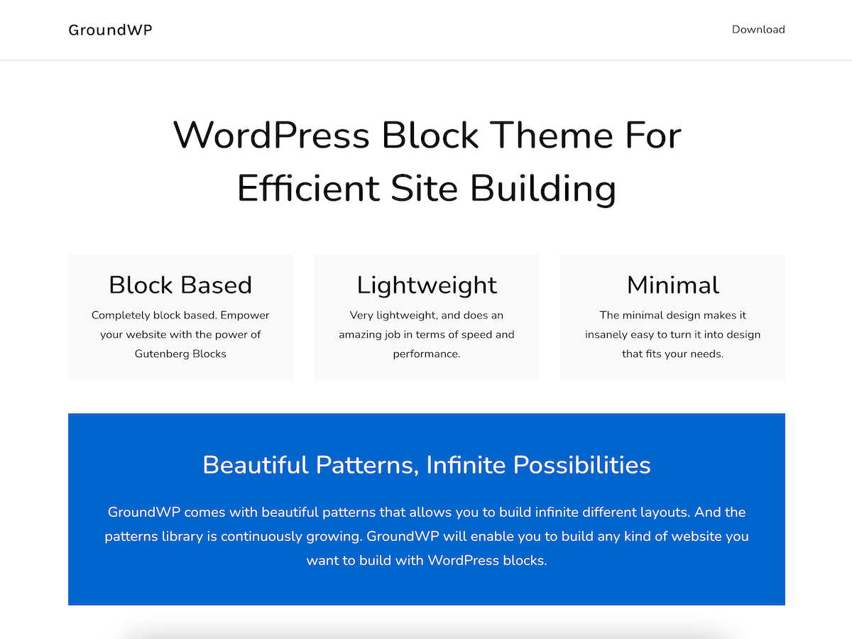 GroundWP theme websites examples