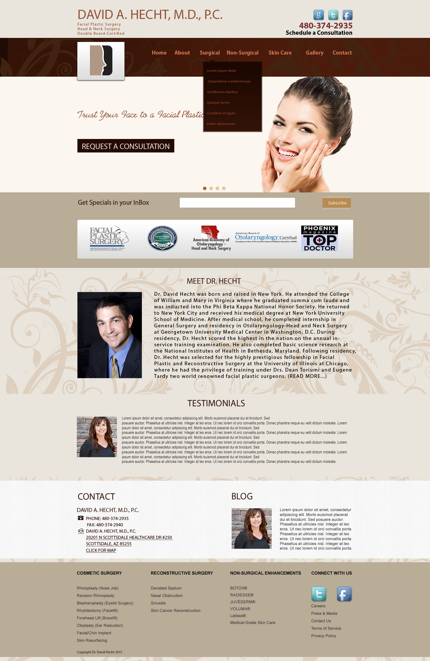 hecht WordPress theme, websites list used hecht theme hecht theme websites examples