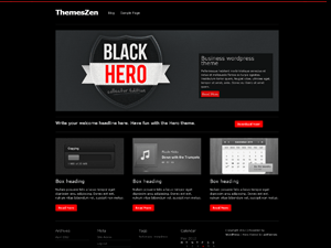 Hero website example screenshot