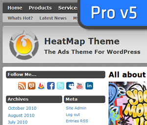 HeatMap Theme Pro 5 website example screenshot
