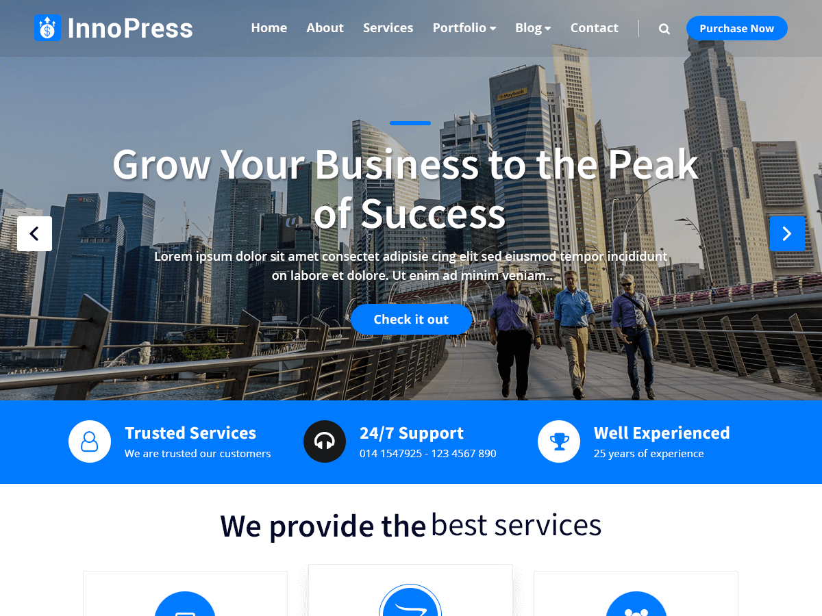 innopress WordPress theme, websites list used innopress theme innopress theme websites examples