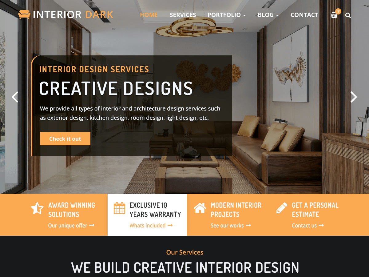 interior-dark WordPress theme, websites list used interior-dark theme interior-dark theme websites examples