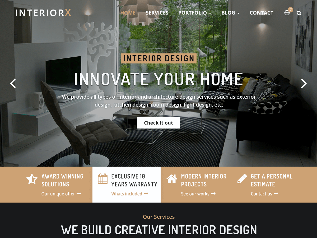 interiorx theme websites examples