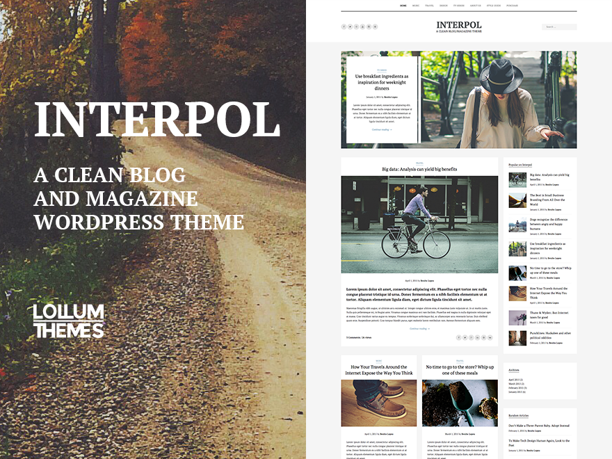 interpol WordPress theme, websites list used interpol theme interpol theme websites examples