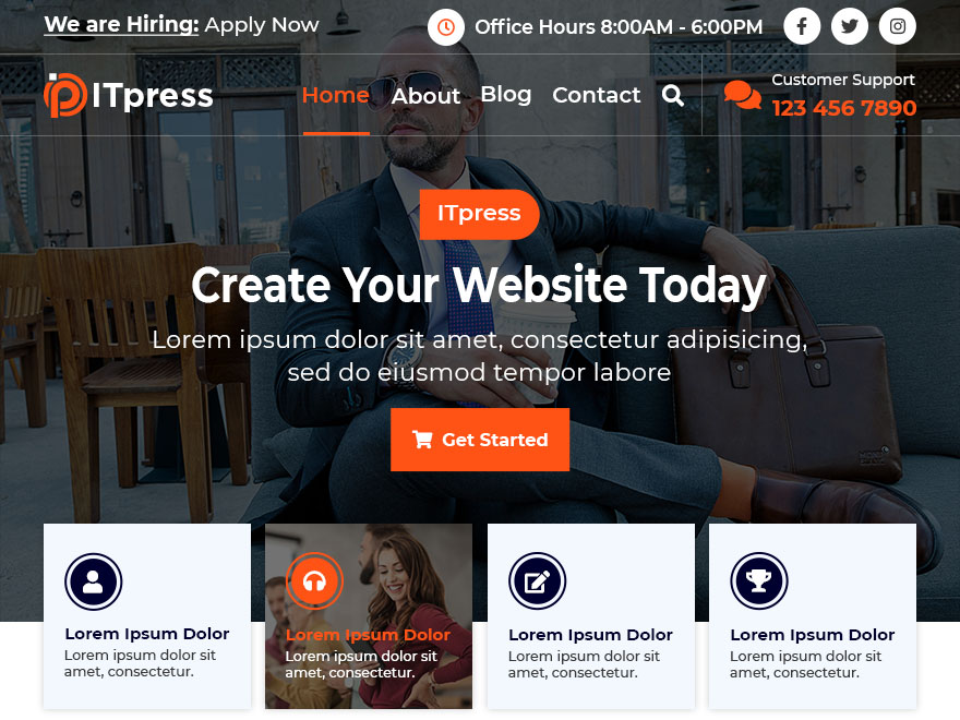 itpress theme websites examples