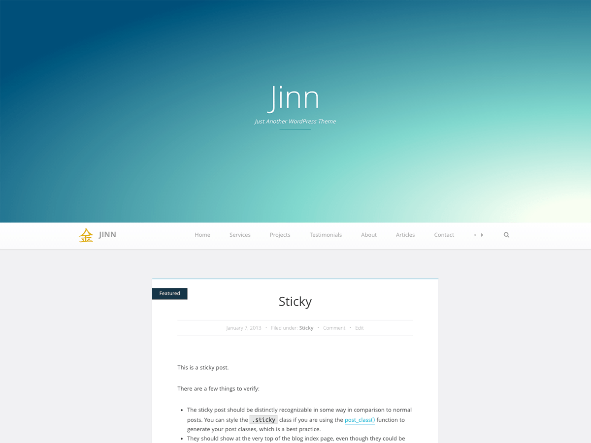 Jinn theme websites examples