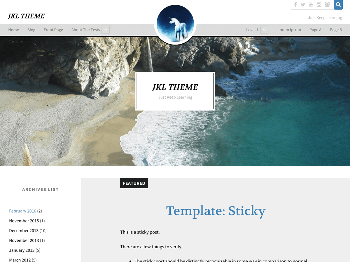 jkl theme websites examples