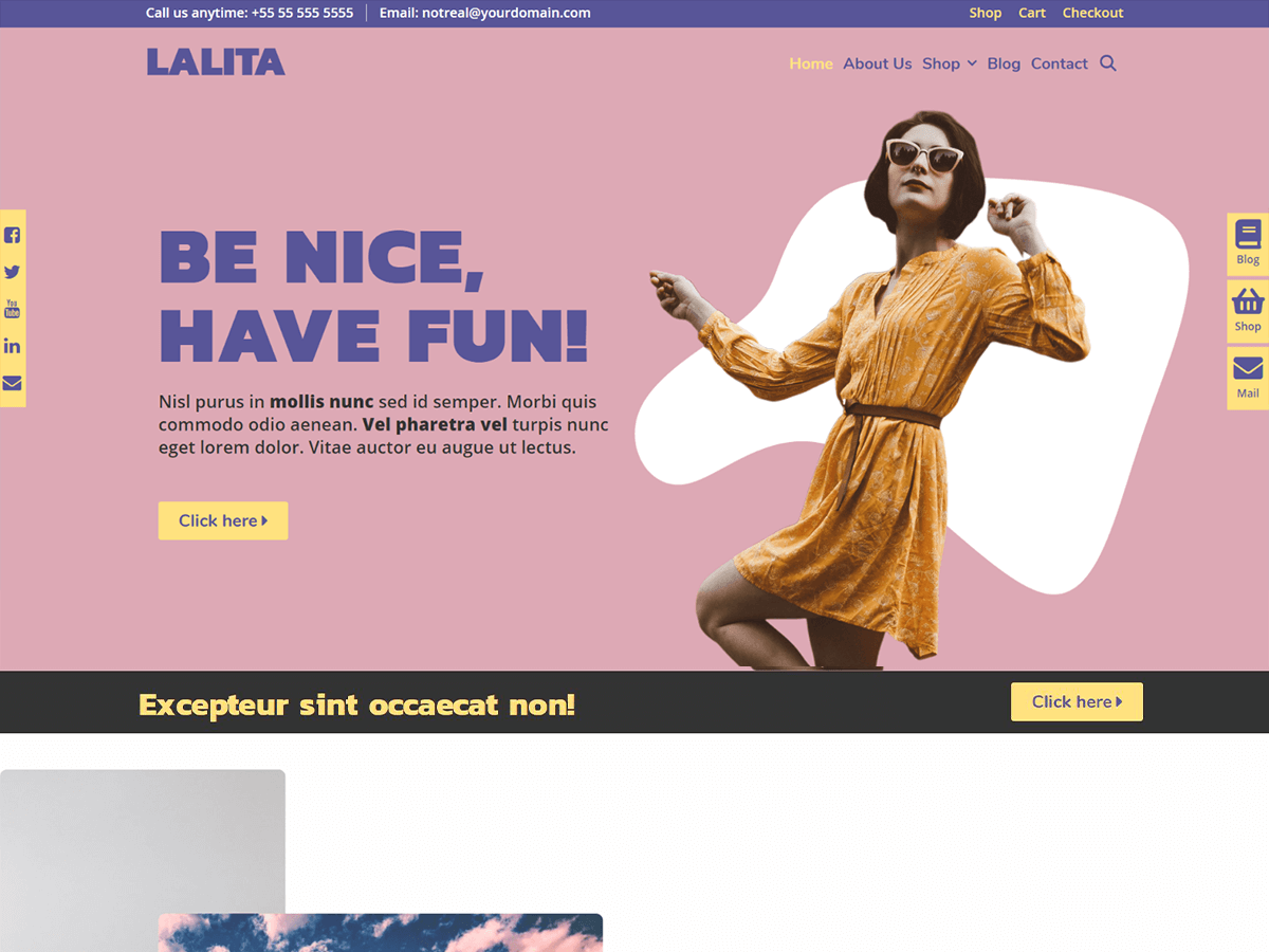 Lalita website example screenshot