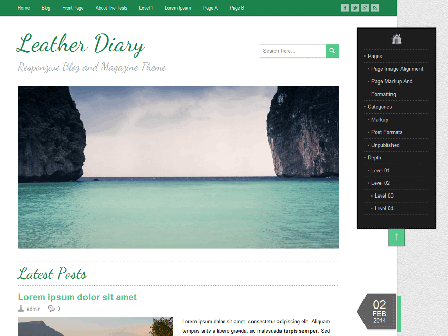 leatherdiary-premium theme websites examples