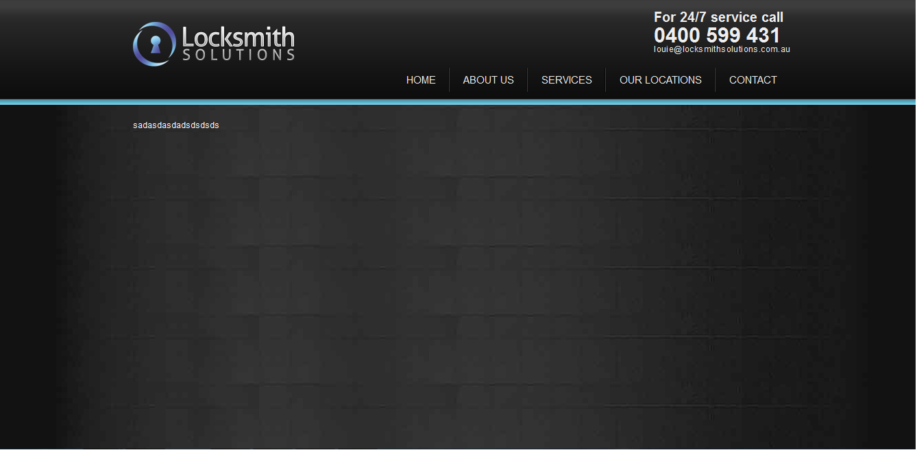 Locksmith website example screenshot