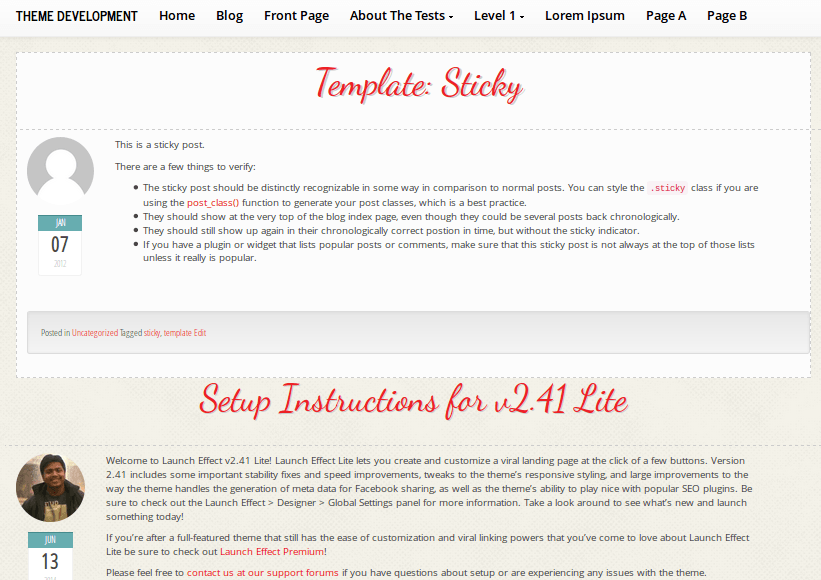 lovetype theme websites examples