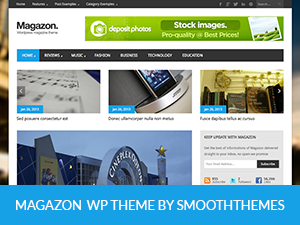 Magazon Wp website example screenshot