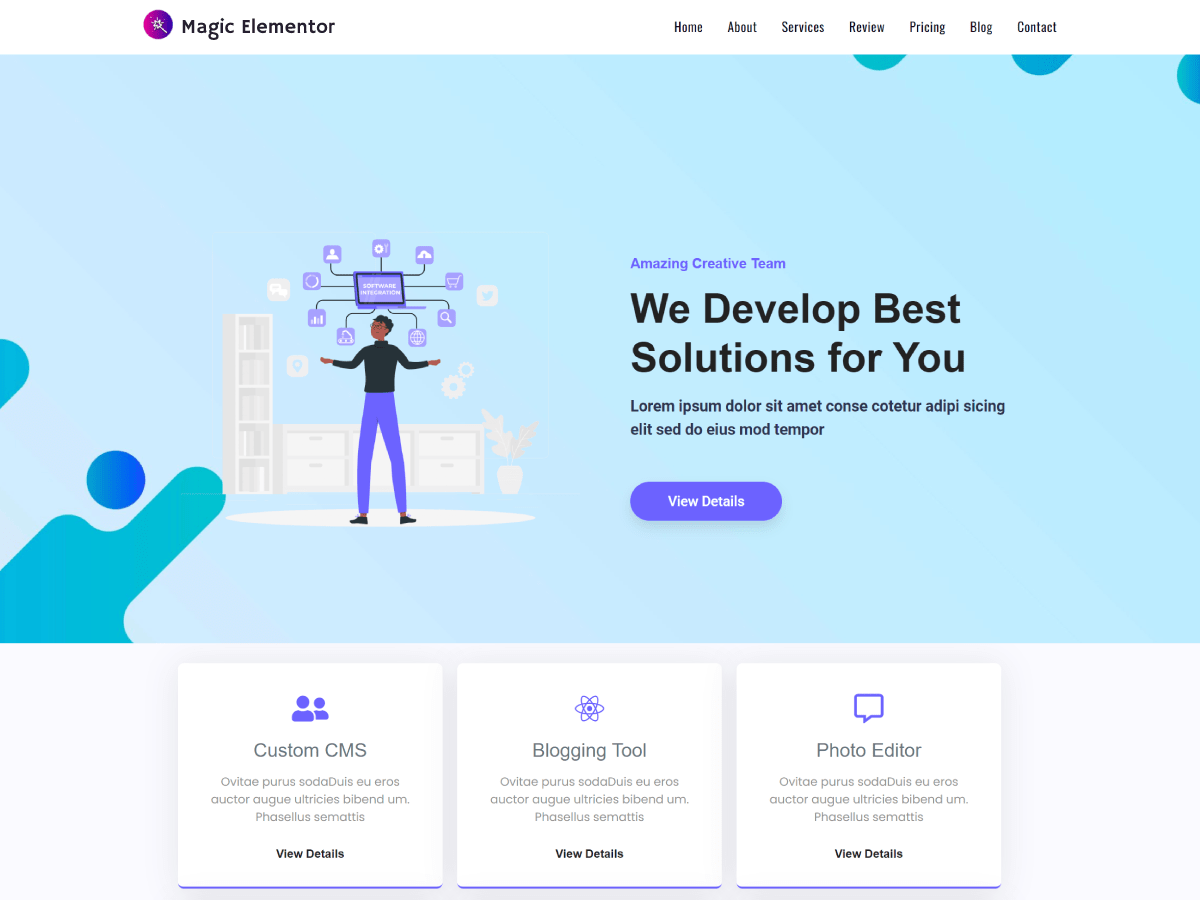 magic-elementor theme websites examples