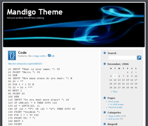 Mandigo website example screenshot