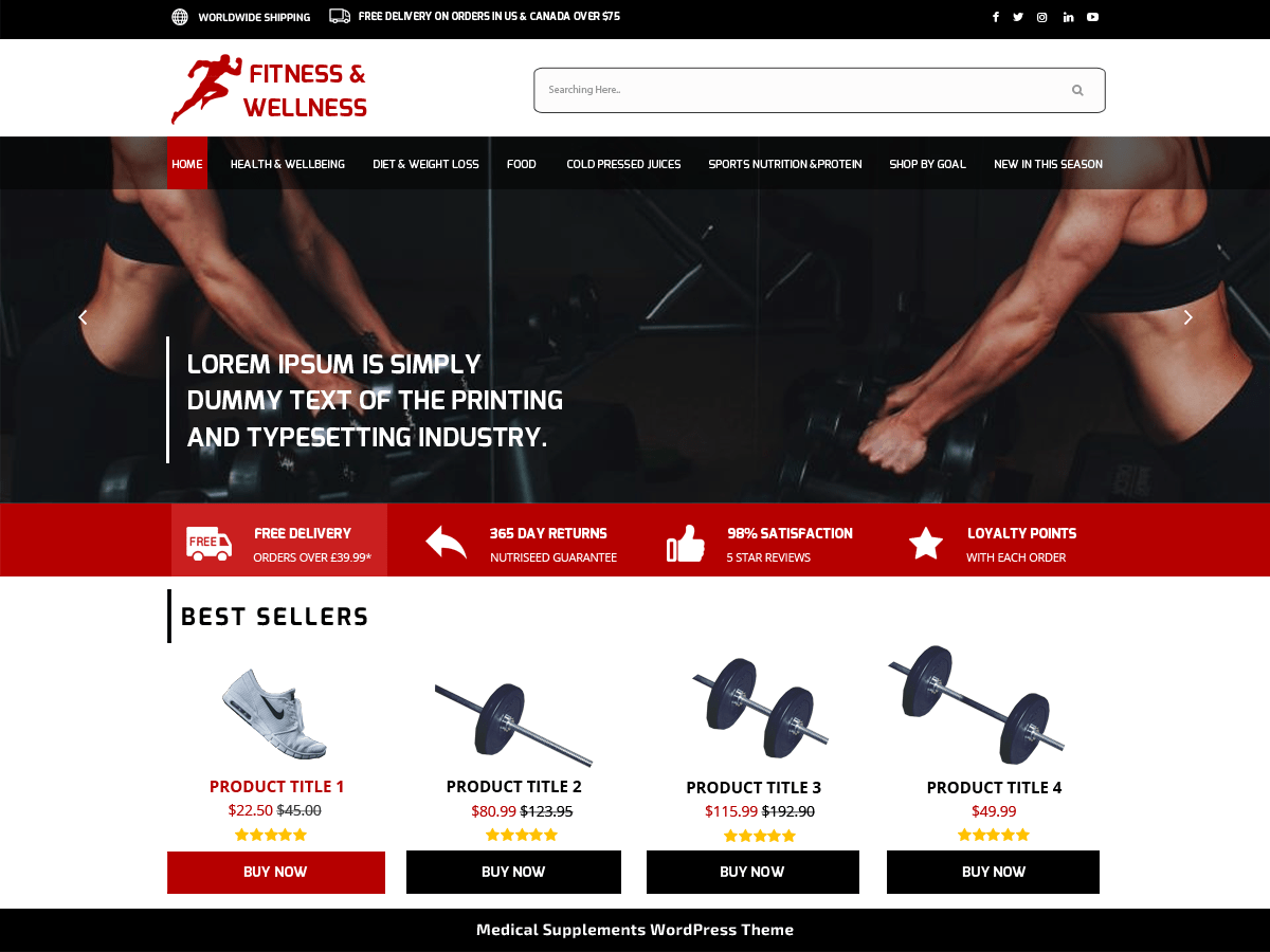 medical-supplements-store theme websites examples