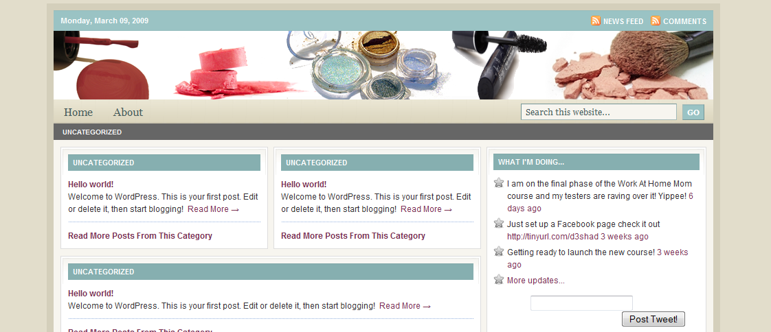 Medical website example screenshot