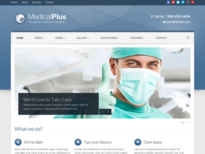 Medical Plus 1.05 theme websites examples