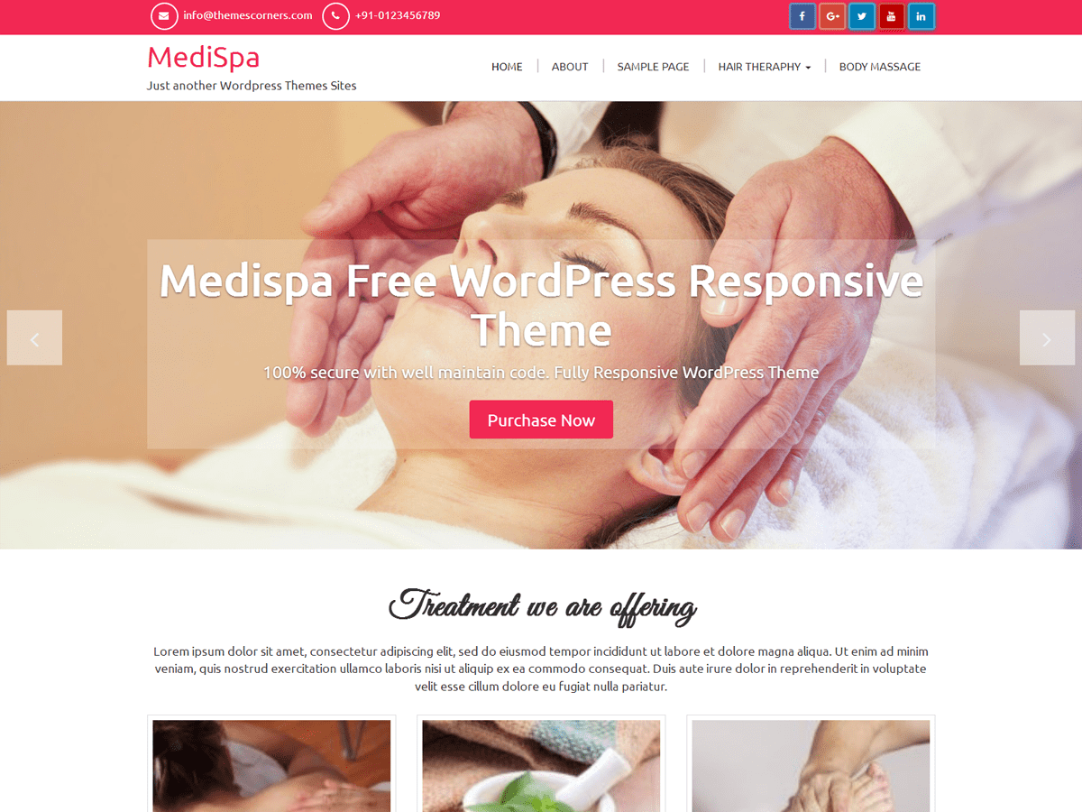 MediSpa theme websites examples