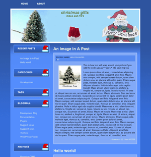 Merry Christmas theme websites examples