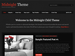 Midnight Child Theme theme websites examples