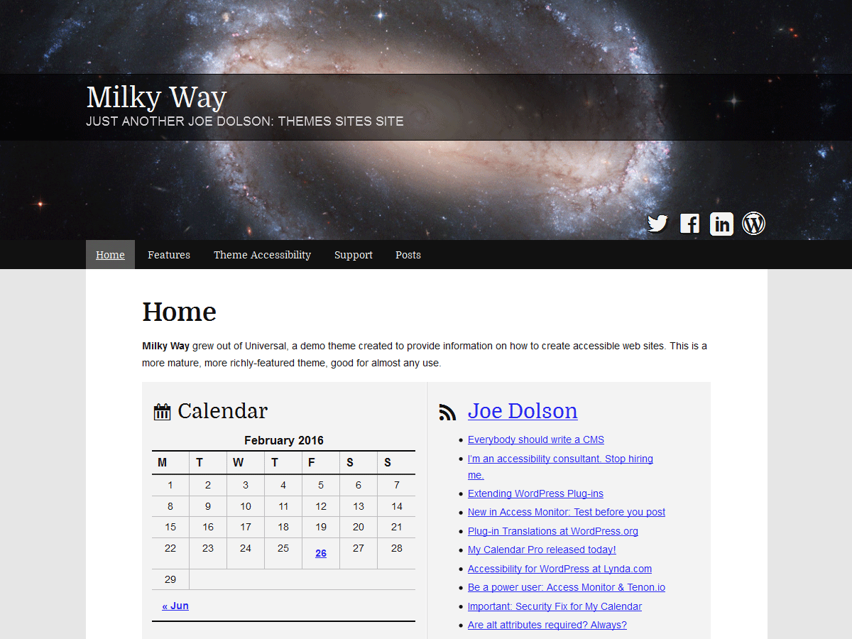 milky-way WordPress theme, websites list used milky-way theme milky-way theme websites examples