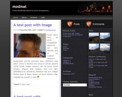 Modmat theme websites examples