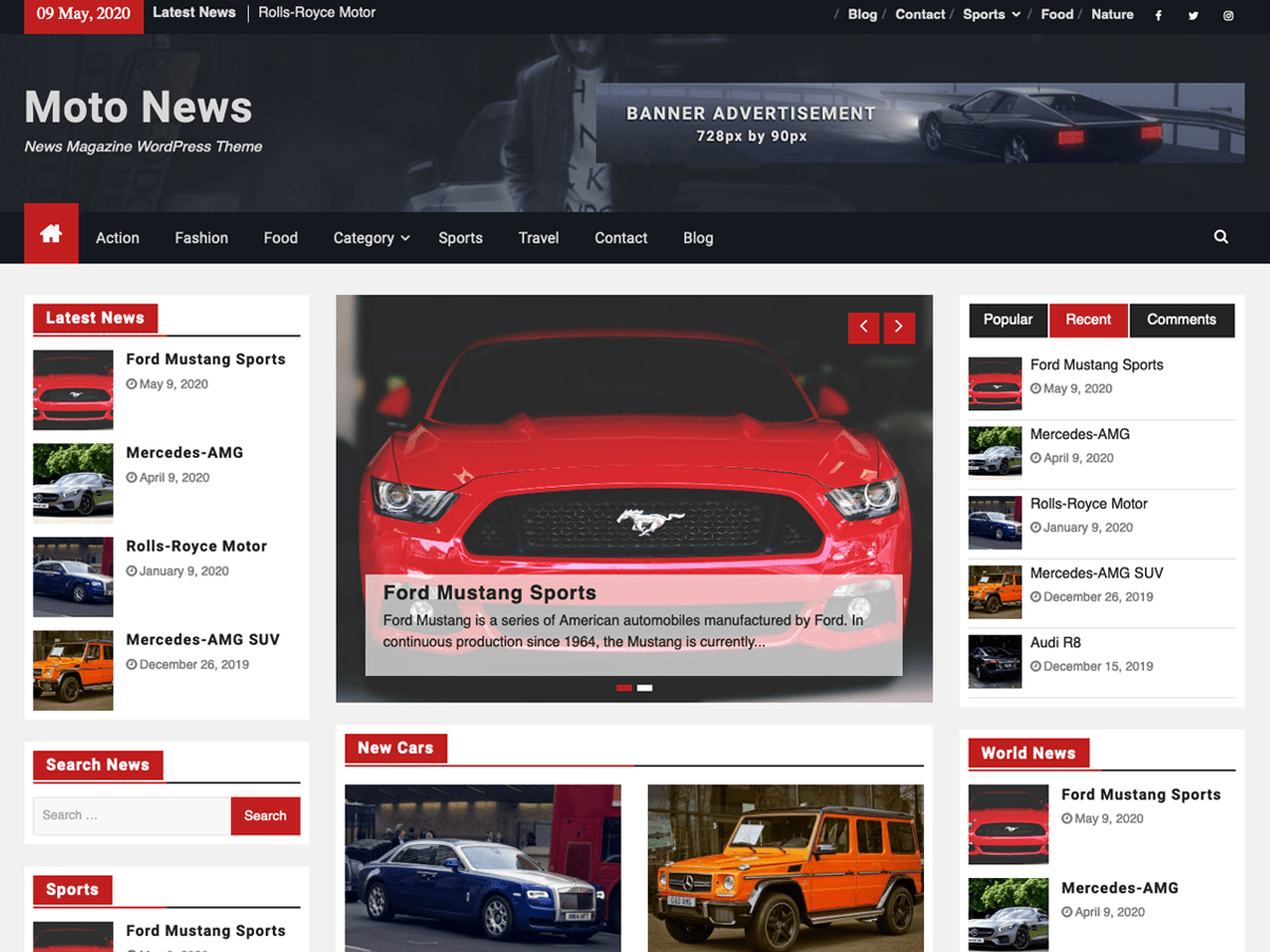 moto-news WordPress theme, websites list used moto-news theme moto-news theme websites examples