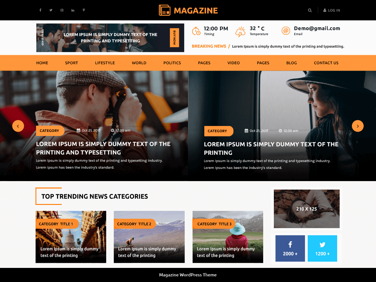 multipurpose-magazine theme websites examples