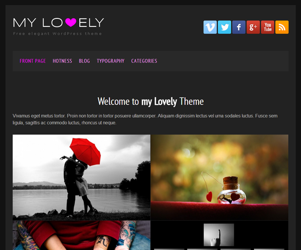 my-lovely-theme theme websites examples