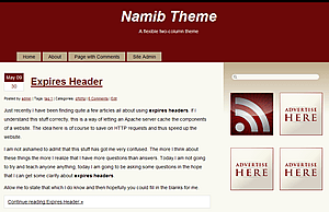 Namib theme websites examples