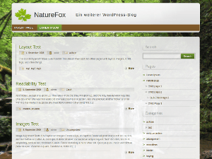 NatureFox website example screenshot