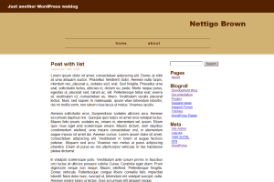 Nettigo Brown theme websites examples