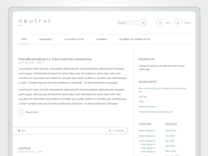 Neutral theme websites examples