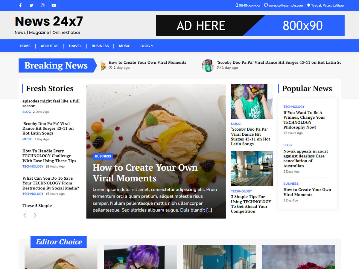 news-24x7 WordPress theme, websites list used news-24x7 theme news-24x7 theme websites examples