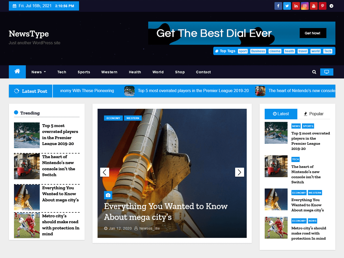 newstype WordPress theme, websites list used newstype theme newstype theme websites examples
