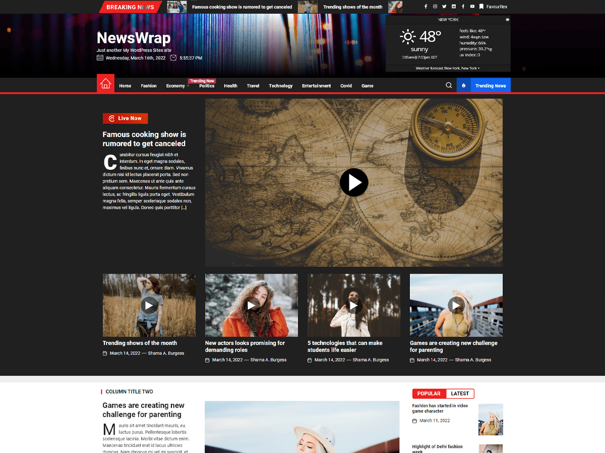 newswrap WordPress theme, websites list used newswrap theme newswrap theme websites examples