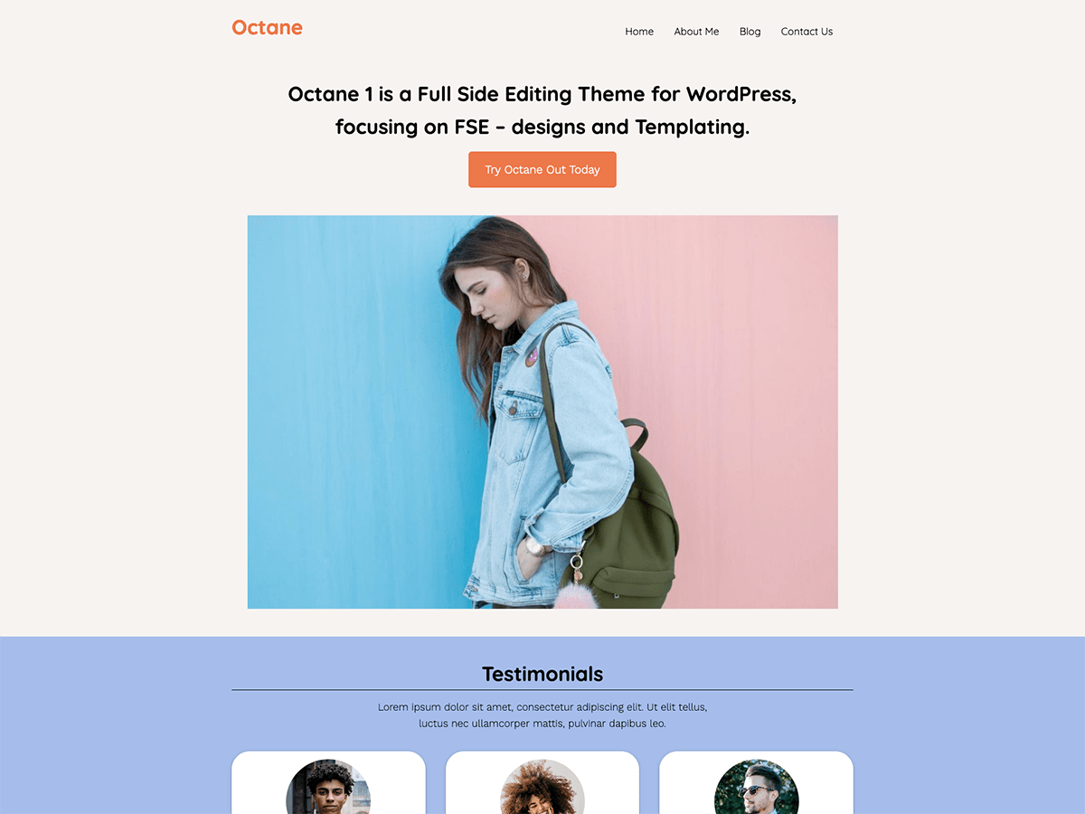 Octane theme websites examples