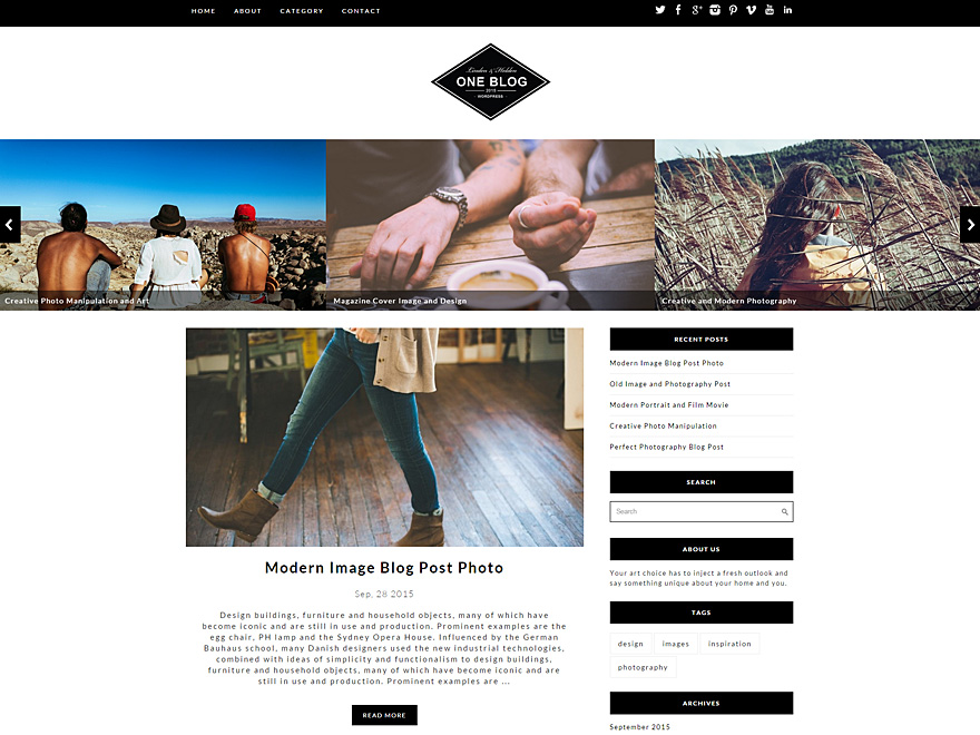 One-Blog theme websites examples