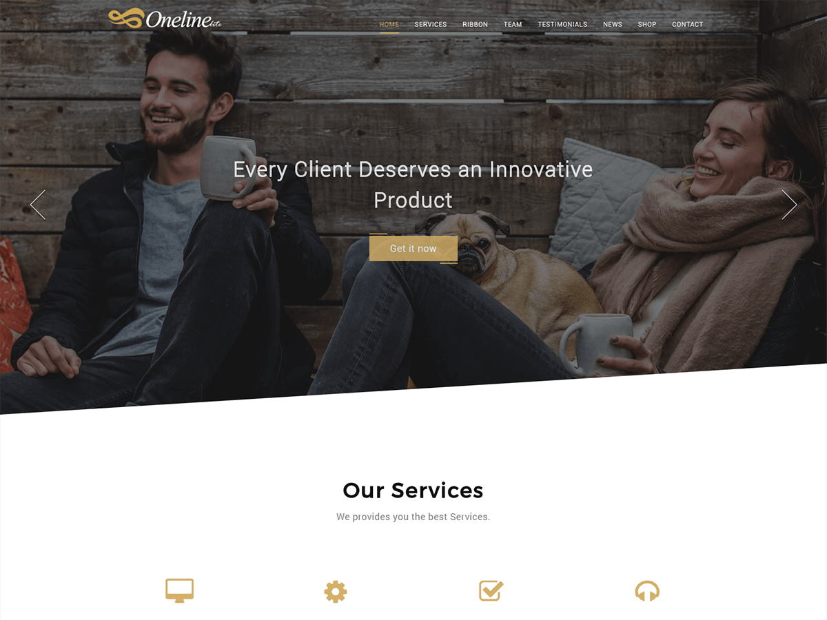 oneline-lite theme websites examples