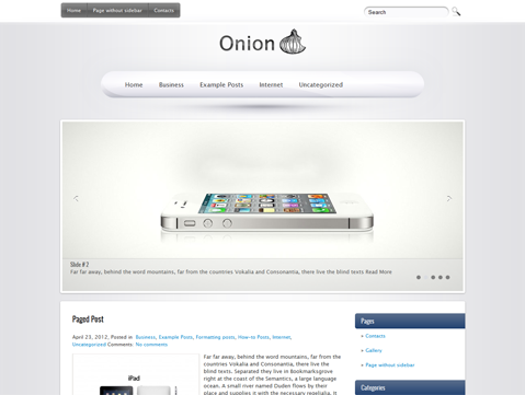 Onion theme websites examples