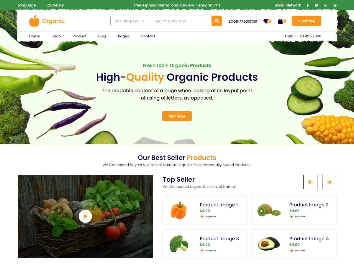 organic-market WordPress theme, websites list used organic-market theme organic-market theme websites examples