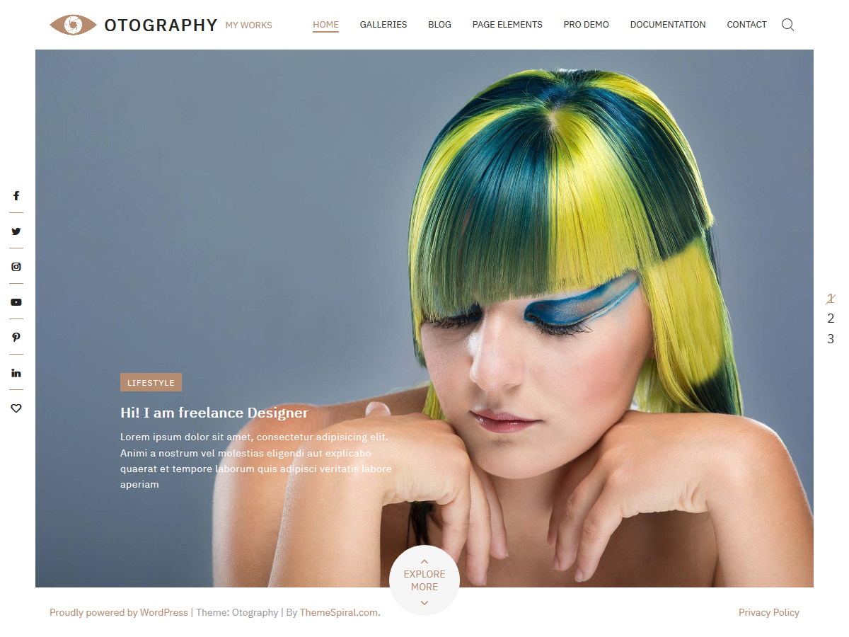 otography WordPress theme, websites list used otography theme otography theme websites examples