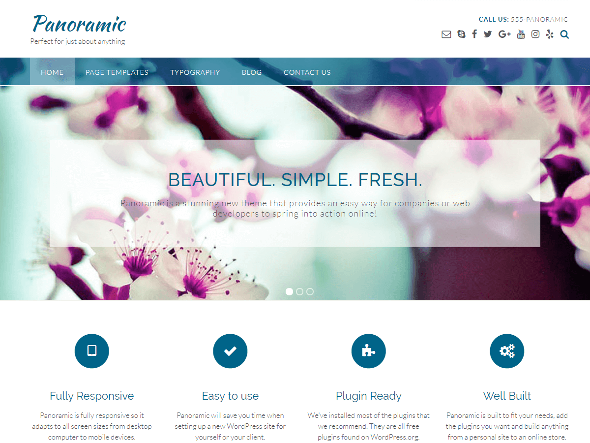 Panoramic website example screenshot