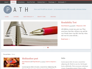 Path website example screenshot