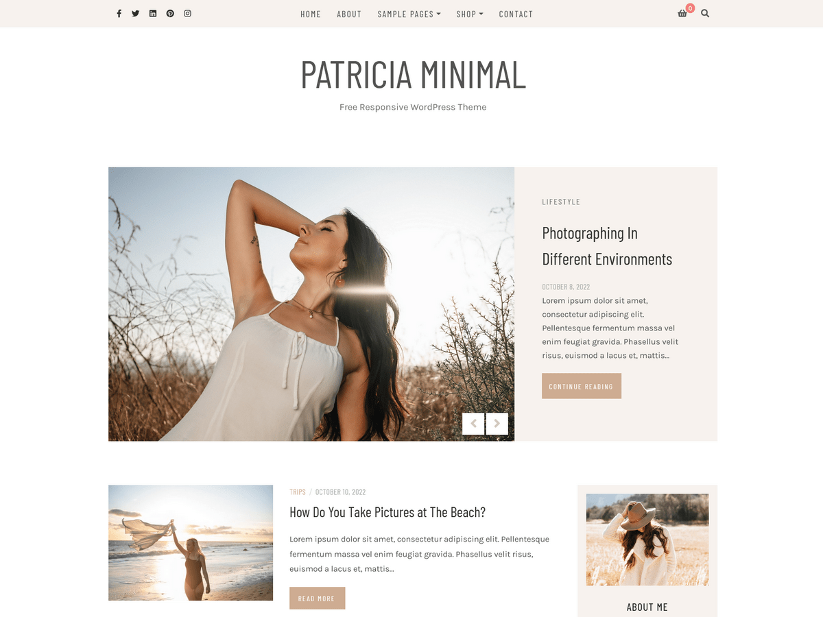 patricia-minimal WordPress theme, websites list used patricia-minimal theme patricia-minimal theme websites examples