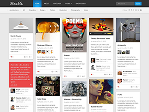Pinable theme websites examples