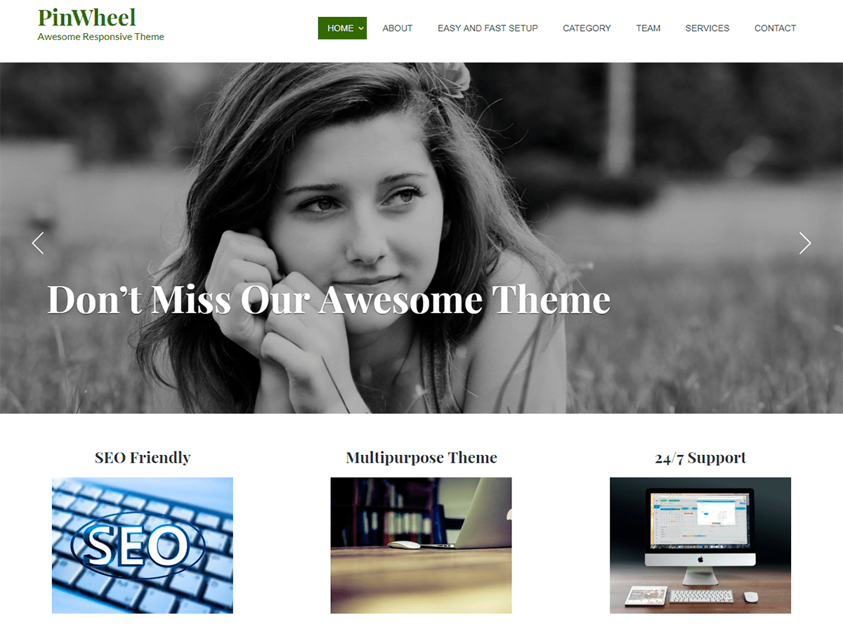 pinwheel theme websites examples