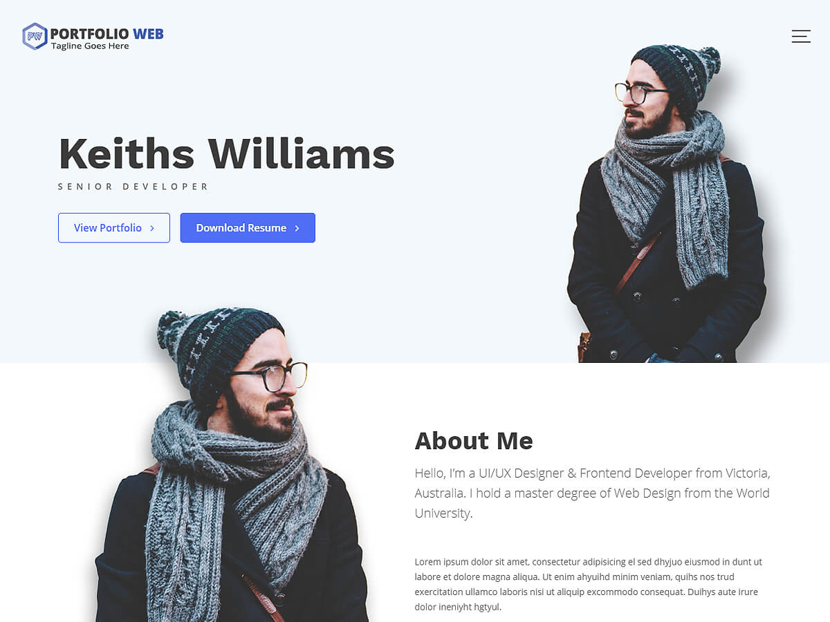 portfolio-web WordPress theme, websites list used portfolio-web theme portfolio-web theme websites examples