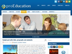 proEducation website example screenshot